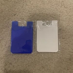 two (2) stick on phone wallets